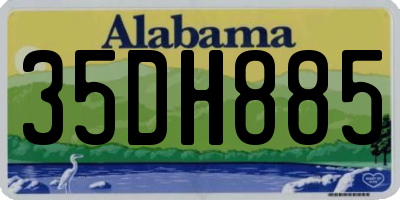 AL license plate 35DH885