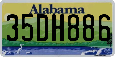 AL license plate 35DH886