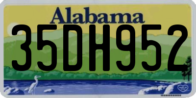 AL license plate 35DH952