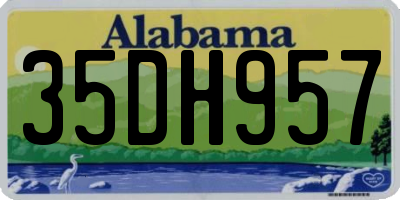 AL license plate 35DH957