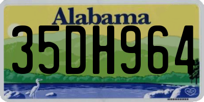 AL license plate 35DH964