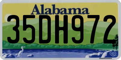 AL license plate 35DH972