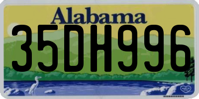 AL license plate 35DH996