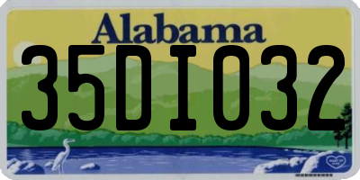 AL license plate 35DI032