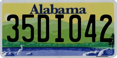 AL license plate 35DI042