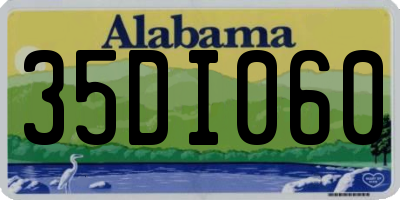AL license plate 35DI060