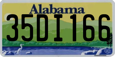 AL license plate 35DI166