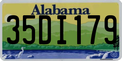 AL license plate 35DI179