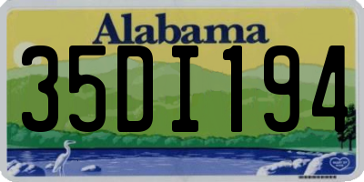 AL license plate 35DI194