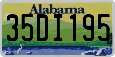 AL license plate 35DI195