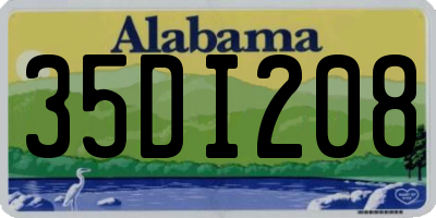 AL license plate 35DI208