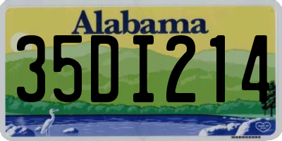 AL license plate 35DI214