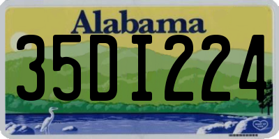 AL license plate 35DI224