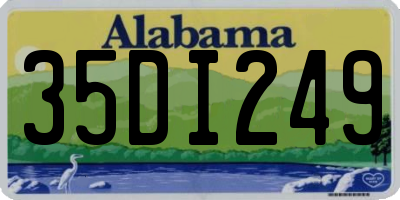AL license plate 35DI249