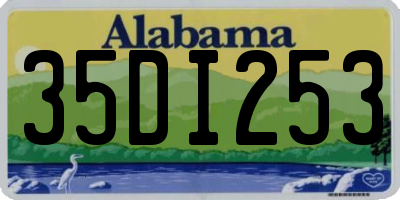 AL license plate 35DI253