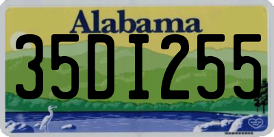 AL license plate 35DI255