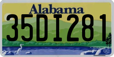 AL license plate 35DI281