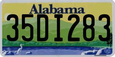 AL license plate 35DI283