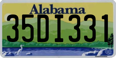 AL license plate 35DI331