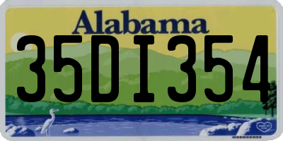 AL license plate 35DI354