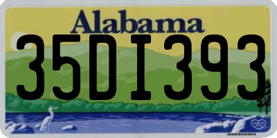 AL license plate 35DI393