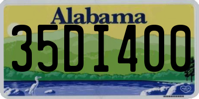 AL license plate 35DI400