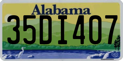 AL license plate 35DI407