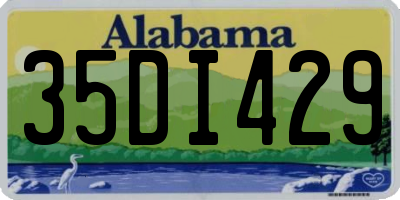 AL license plate 35DI429