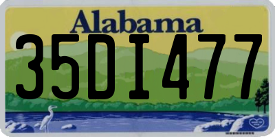AL license plate 35DI477