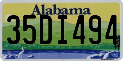 AL license plate 35DI494