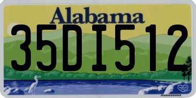 AL license plate 35DI512