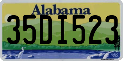 AL license plate 35DI523