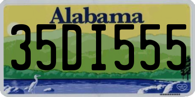 AL license plate 35DI555