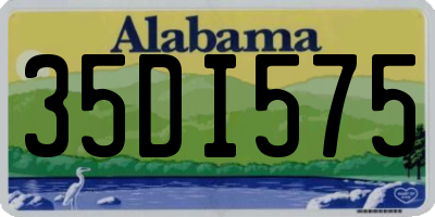 AL license plate 35DI575