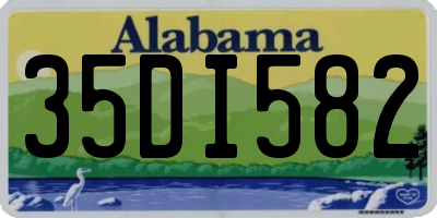 AL license plate 35DI582