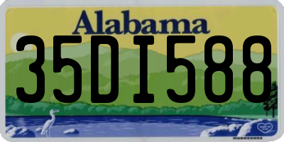 AL license plate 35DI588