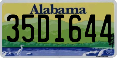 AL license plate 35DI644