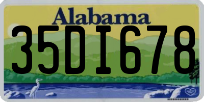 AL license plate 35DI678