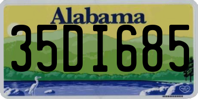 AL license plate 35DI685
