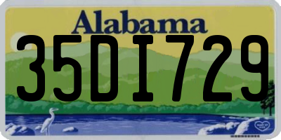 AL license plate 35DI729