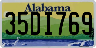 AL license plate 35DI769