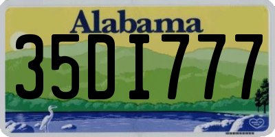 AL license plate 35DI777
