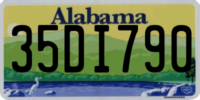 AL license plate 35DI790