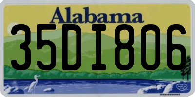 AL license plate 35DI806