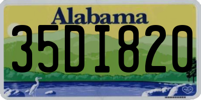 AL license plate 35DI820