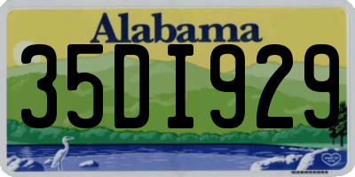 AL license plate 35DI929