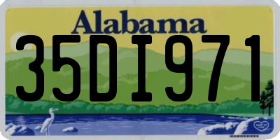 AL license plate 35DI971