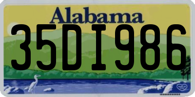 AL license plate 35DI986