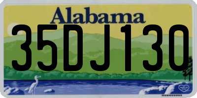 AL license plate 35DJ130