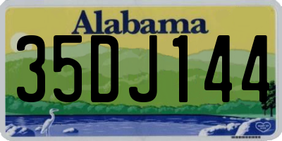 AL license plate 35DJ144